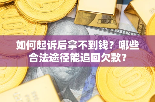 武汉如何起诉后拿不到钱？哪些合法途径能追回欠款？