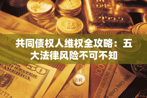 武汉共同债权人维权全攻略：五大法律风险不可不知