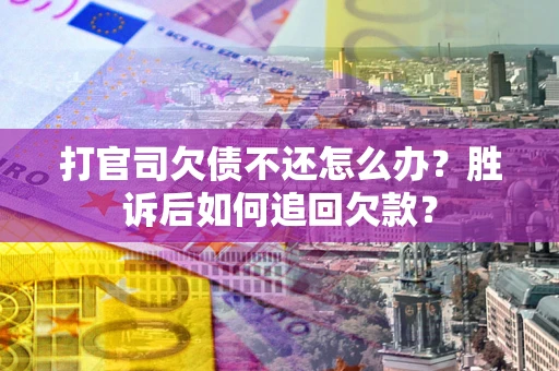 武汉打官司欠债不还怎么办？胜诉后如何追回欠款？