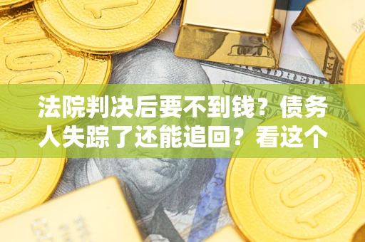 武汉法院判决后要不到钱？债务人失踪了还能追回？看这个方法！