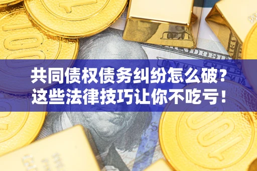武汉共同债权债务纠纷怎么破？这些法律技巧让你不吃亏！