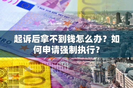 武汉起诉后拿不到钱怎么办？如何申请强制执行？