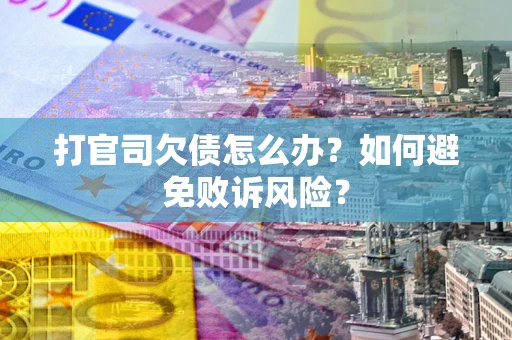 武汉打官司欠债怎么办？如何避免败诉风险？