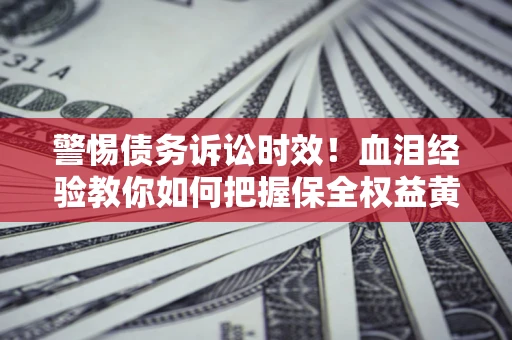 武汉警惕债务诉讼时效！血泪经验教你如何把握保全权益黄金期