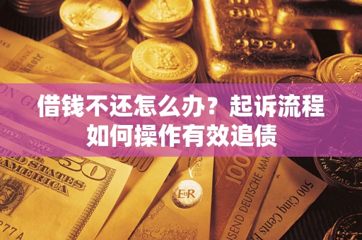 武汉借钱不还怎么办？起诉流程如何操作有效追债
