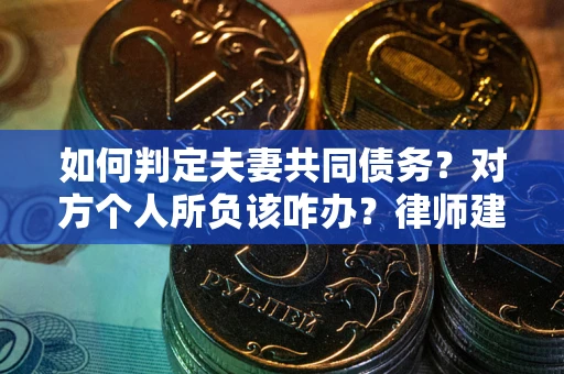 武汉如何判定夫妻共同债务？对方个人所负该咋办？律师建议