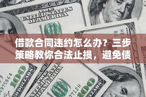 武汉借款合同违约怎么办？三步策略教你合法止损，避免债务危机升级
