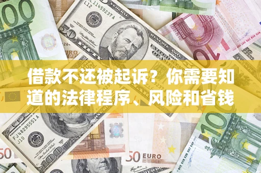 武汉借款不还被起诉？你需要知道的法律程序、风险和省钱技巧