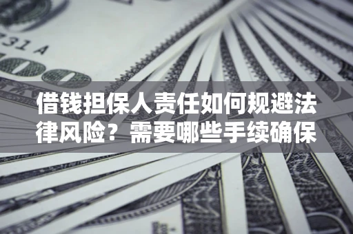 武汉借钱担保人责任如何规避法律风险？需要哪些手续确保安全？