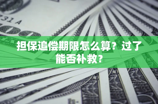 武汉担保追偿期限怎么算？过了能否补救？